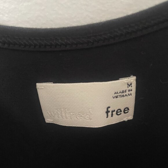 ARITZIA Wilfred Fit And Flare Midi Dress In BLACK - Picture 4 of 4